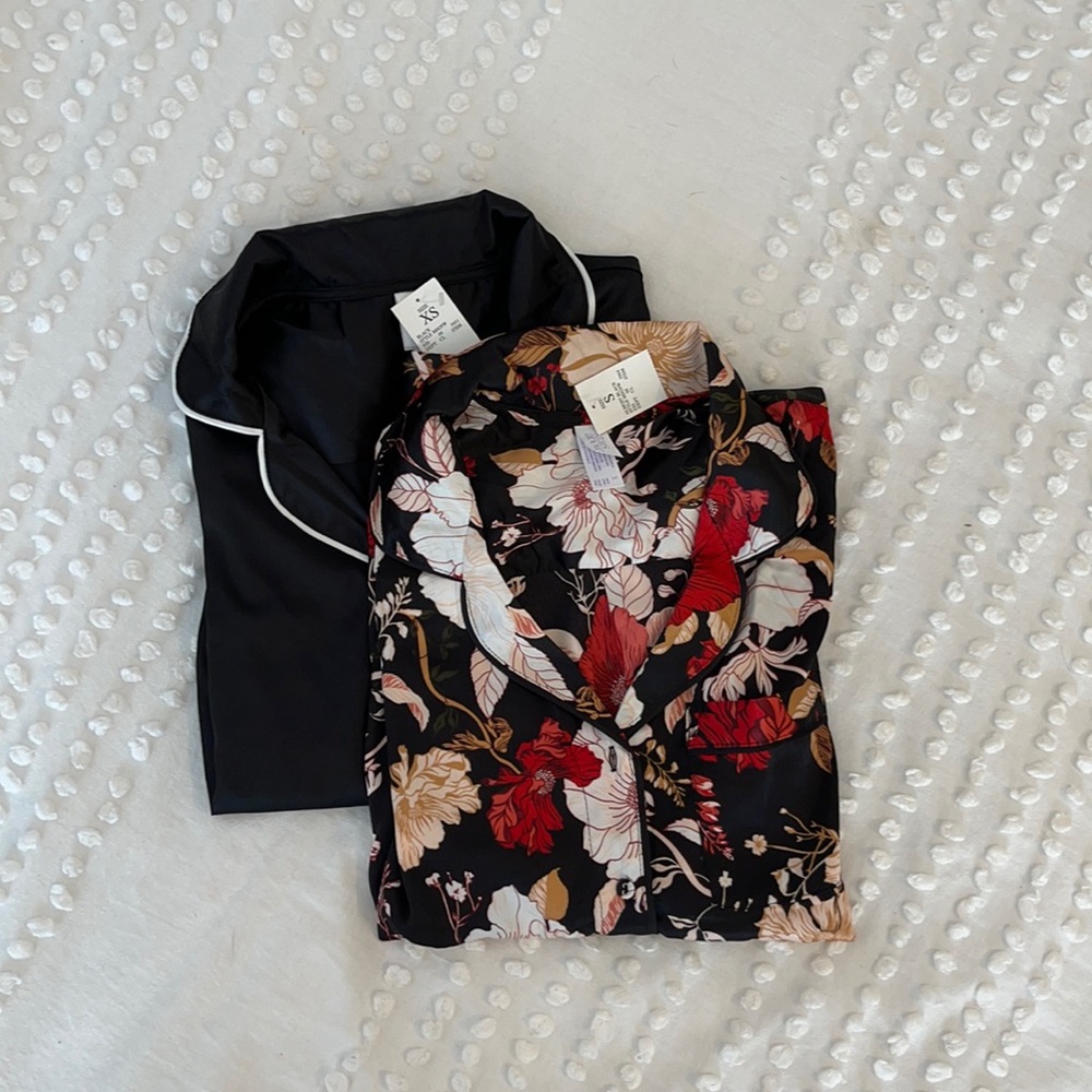 Satin like Shirts (2 pack)